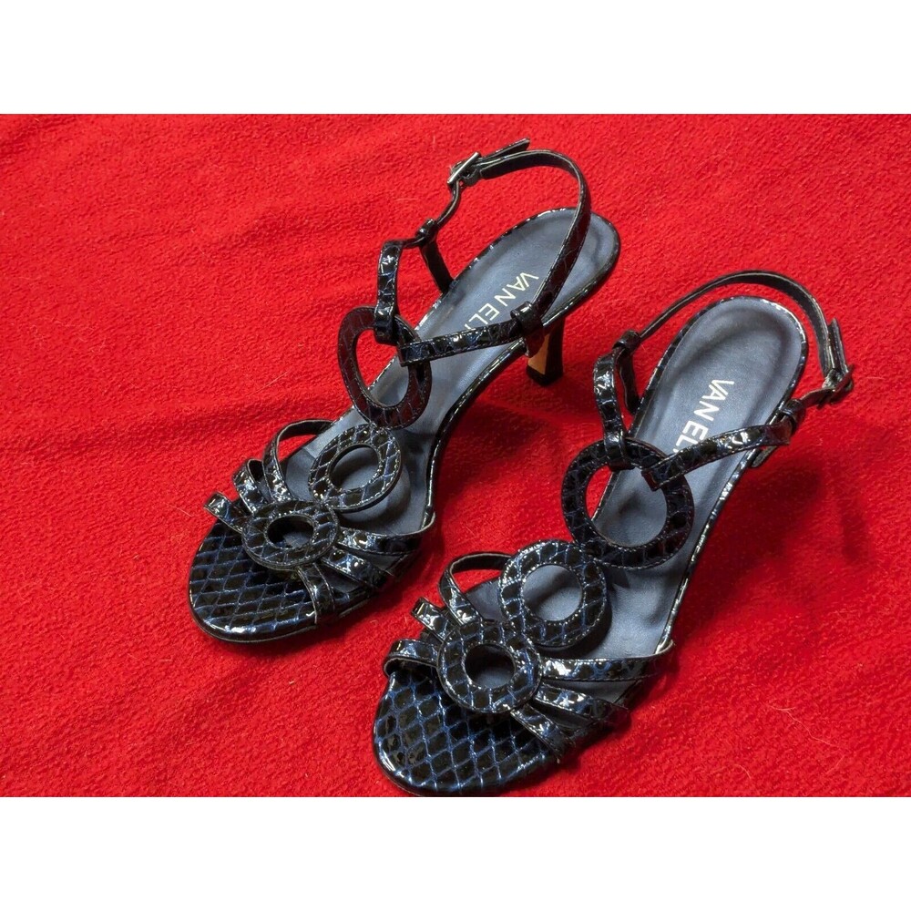 Vaneli 7.5 N Vero Cuoio Black & Purple 3" High Heels
